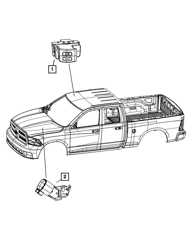 68065171AA - Electrical: Power Window Switch for Mopar Image image
