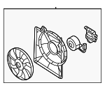 253804D900 - Cooling System: Fan Assembly for Kia: Sedona Image