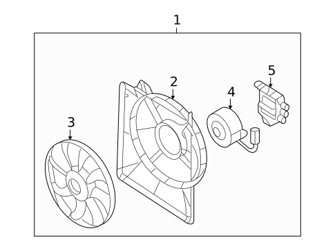 Cooling Fan for 2010 Kia Sedona #0