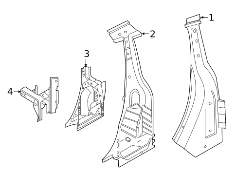 Lock Pillar for 2023 Porsche 911 #0