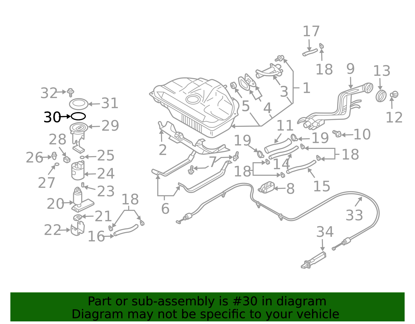 Genuine FUEL GAUGE TO TANK SEAL / O-RING (S12 S13 Z32 Z33 Z34 R31
