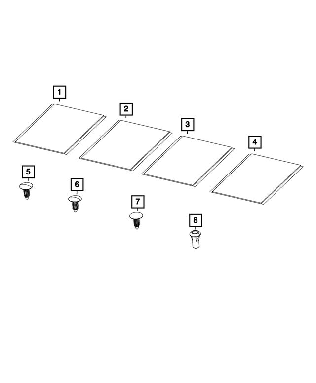« 5020560AB – Body Sheet Metal Except Doors : Mastic Tampon pour Mopar Image »