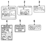MB816528 - : Tire Info Label for Mitsubishi Image