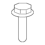 DYP000240 - Body: Lower Molding Screw for Land Rover: Range Rover Image