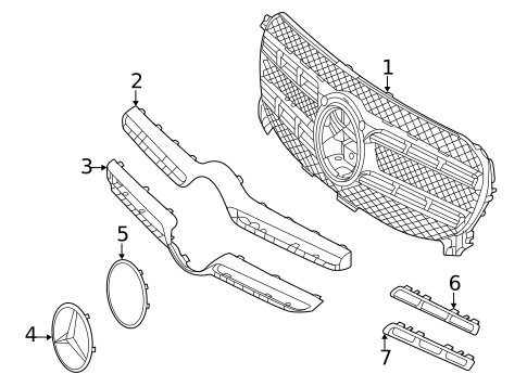 Grille & Components for 2021 Mercedes-Benz GLE350 #0