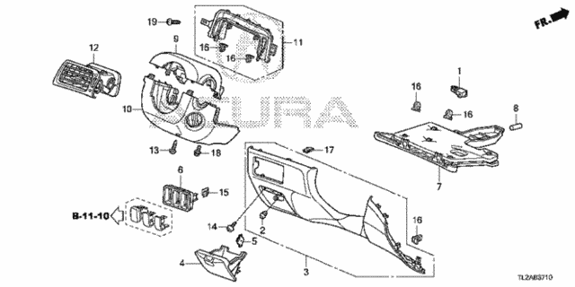 Instrument Panel Garnish (Driver Side) for 2014 Acura TSX #0
