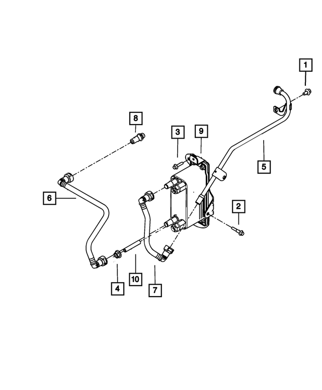 68139109AA - : Water Inlet Tube for Mopar Image