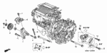 90007679000 - Engine: BOLT A, TIMING BELT COVER for Honda Image