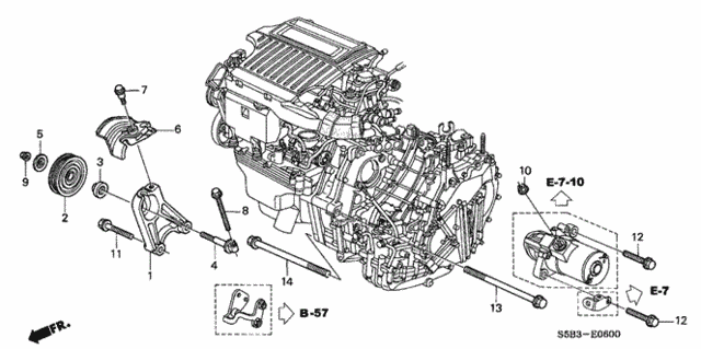 Idle Pulley for 2005 Honda Civic #0