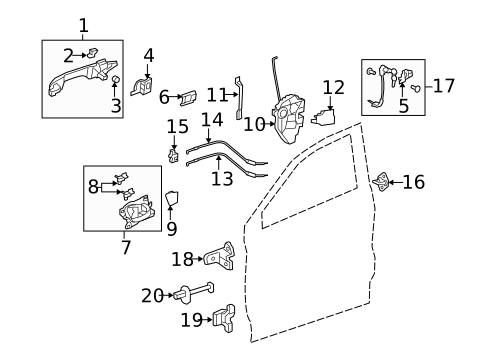 Front Door for 2009 Acura RDX #0