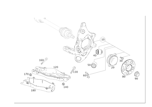 Rear Axle Mount for 2012 Mercedes-Benz CLS 63 AMG&reg; #0