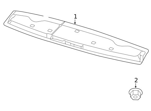 Rear Spoiler for 2010 Volkswagen Routan #0