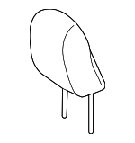7191060J70E4 - Body: Headrest for Toyota: Land Cruiser Image