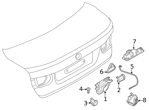 Lock & Hardware for 2019 BMW 440i xDrive Gran Coupe #4