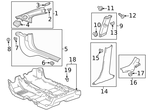 Interior Trim - Pillars for 2016 Chevrolet Spark #0