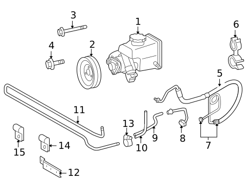 Pump & Hoses for 2004 Dodge Sprinter 3500 #0