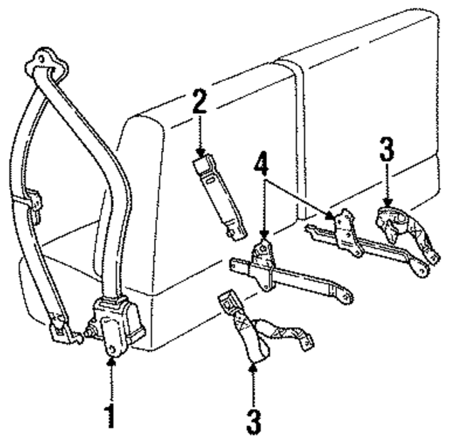 F3TZ78611B08D - Electrical: Belt for Ford Image