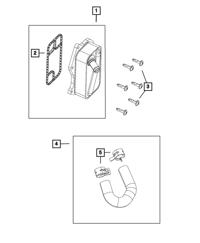 4893770AD - Engine: Engine Oil Cooler for Mopar Image image