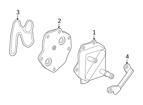 Oil Cooler for 2013 Lexus LX570 #0