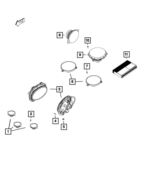 Radio, Antenna, Speakers, DVD, and Video systems for 2016 Dodge Challenger #4