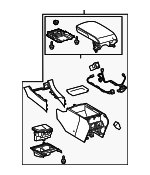 5891033410E1 - Body: Console Assembly for Lexus: ES350 Image