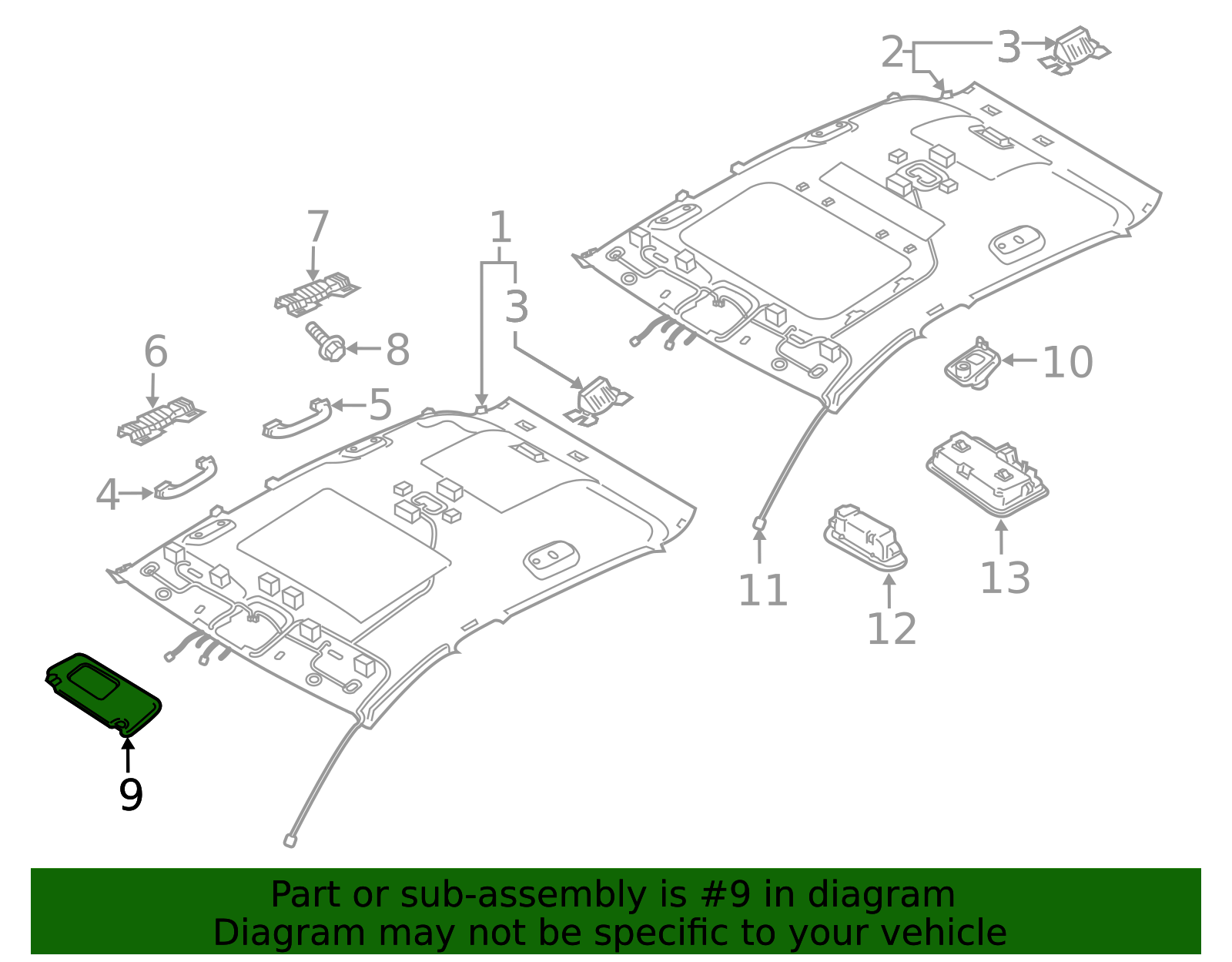 85201-J5220CKL - Sun-Visor 2018-2023 Kia Stinger | Kia.Parts Store