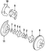 53000234 - Brakes: Hub Assembly for Jeep: Cherokee, Comanche, Wagoneer, Wrangler Image