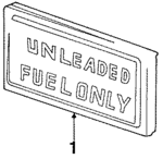 25541317 - Body: Info Label for Buick: Century, Electra, LeSabre, Reatta, Regal, Skylark, Somerset, Somerset Regal | Cadillac: Allante, Cimarron, DeVille, Fleetwood, Seville | Chevrolet: Beretta, Camaro, Cavalier, Celebrity, Chevette, Corsica, Lumina | Oldsmobile: 98, Calais, Cutlass Calais, Cutlass Ciera, Cutlass Cruiser, Cutlass Supreme, Silhouette | Pontiac: 6000, Grand Am, Grand Prix, J2000 Sunbird, Sunbird, T1000, Trans Sport Image image