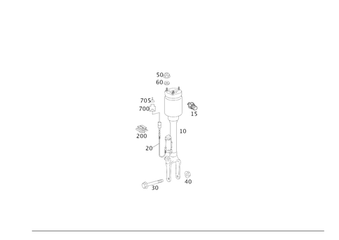 Springs and Suspension, Front for 2010 Mercedes-Benz GL550 #0