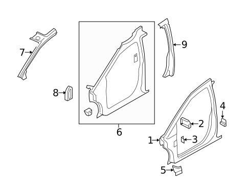 Aperture Panel for 2011 Volkswagen Routan #0