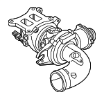 6N145702E - Engine: Turbocharger for Audi: A4, A4 allroad, A4 Quattro, A5 Quattro, A5 Sportback, A6 Quattro, Q7 Image