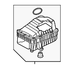 3Q0129607G - Engine: Air Cleaner Assembly for Audi Image
