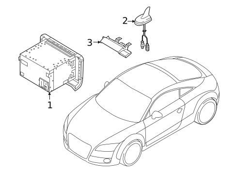 Navigation System Components for 2012 Audi TT RS Quattro #0