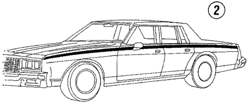 Stripe Tape for 1986 Chevrolet Caprice #1