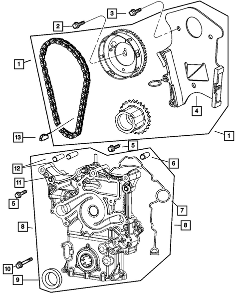 Timing Belt and Cover for 2007 Dodge Ram 3500 #0