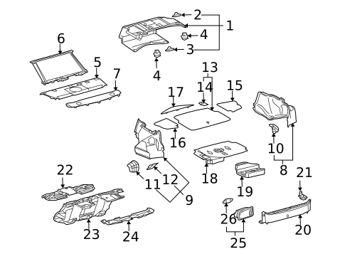Interior Trim - Rear Body for 2010 Lexus GS460 #0