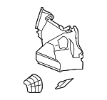 6472230131C0 - Body: Trunk Side Trim for Lexus: GS300, GS350, GS430, GS460 Image