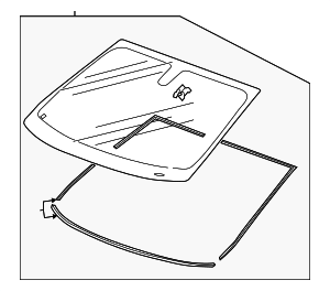 39186835 - : Part# 39186835 Windshield for Buick: Regal Sportback, Regal TourX Image