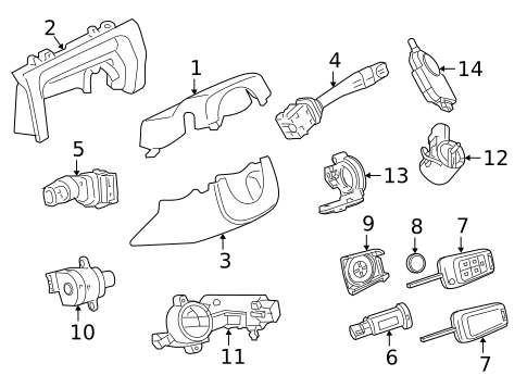 Ignition Lock for 2016 Chevrolet Caprice #0
