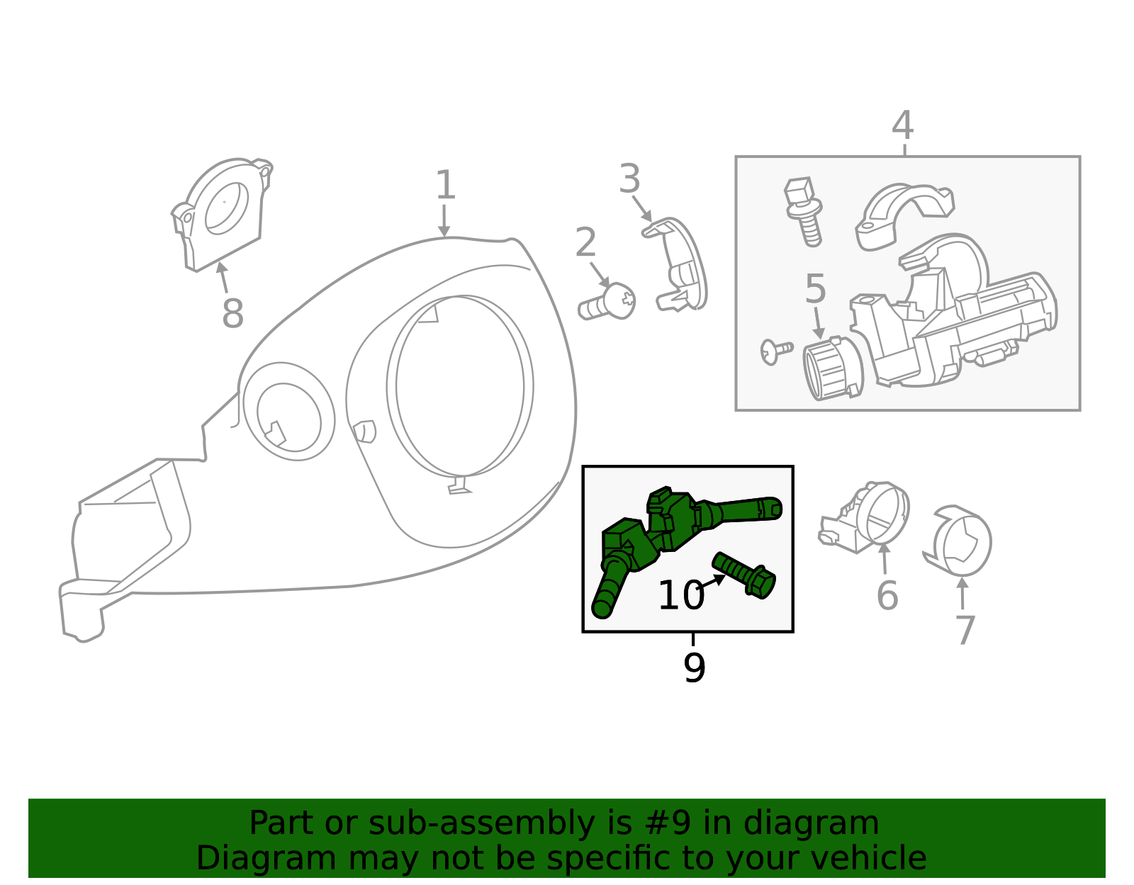 2016-2017 Nissan Juke Combo Switch 25560-3XA7C | Nissan Parts Central