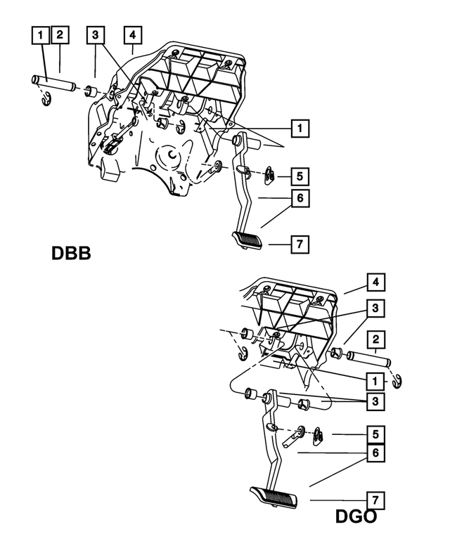 52010318AA - Brakes: Pedal Pivot Shaft for Mopar Image image