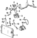 1531154 - HVAC: ACDelcoâ„¢ A/C Refrigerant Suction Hose for Oldsmobile: Aurora Image