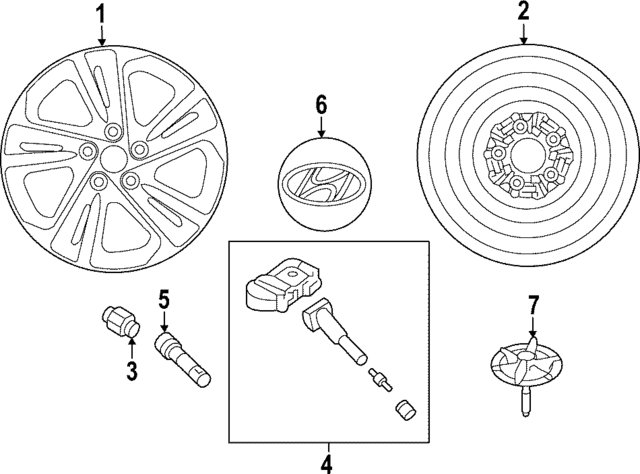 52910F2300 - : Wheel, Alloy for Hyundai Image