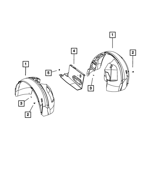 Fenders for 2020 Dodge Grand Caravan #1