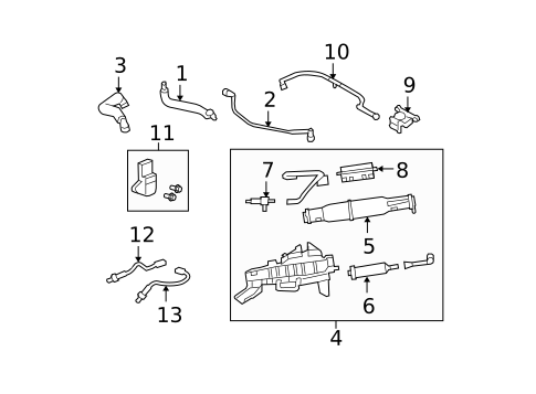 Crankcase Ventilation System for 2007 Ford Expedition #0