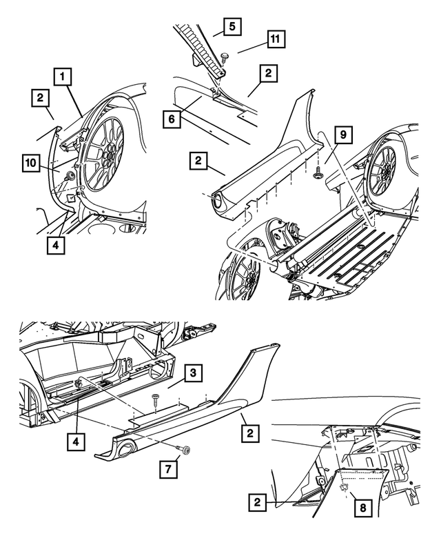 6102126AA - Body Sheet Metal Except Doors: Hex Nut And Washer for Mopar Image