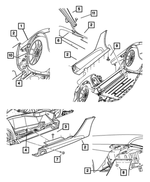 5086368AD - : Sill Panel, Right for Mopar Image