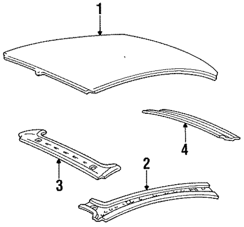 Roof & Components for 1997 Lincoln Continental #0