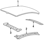 2F3Z5450202BA - Body: Roof Panel for Lincoln: Continental Image