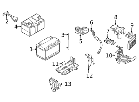 Battery & Related Components for 2022 Nissan Pathfinder #0